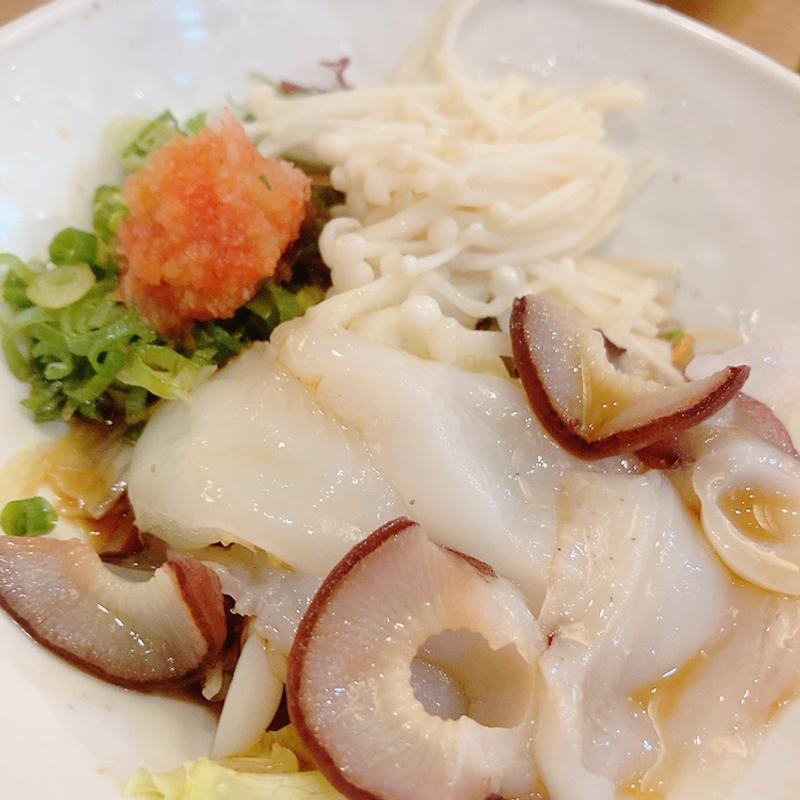 タコとエノキのポン酢和え(回転寿司　すし丸 可部店 )