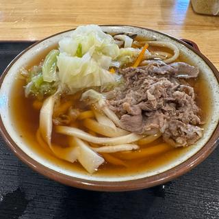 肉かけうどん(白須うどん)