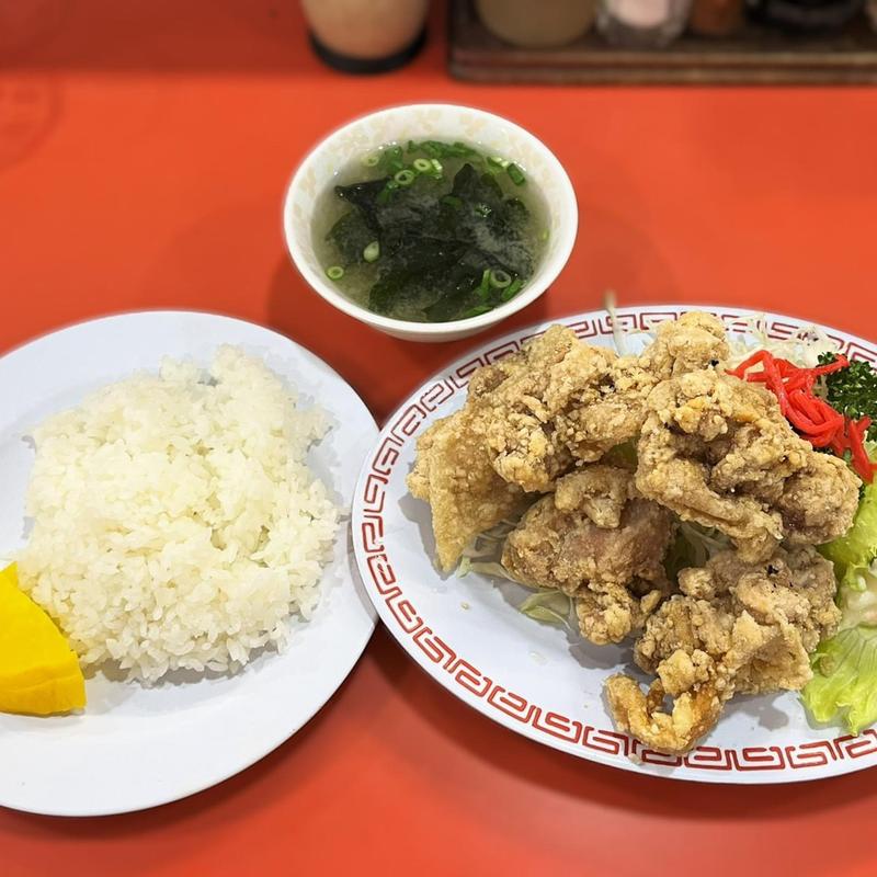 カラアゲ定食(漫々亭 深江浜店)