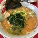 醤油ラーメン【ほうれん草トッピング】(ラーメン山岡家 足利店)