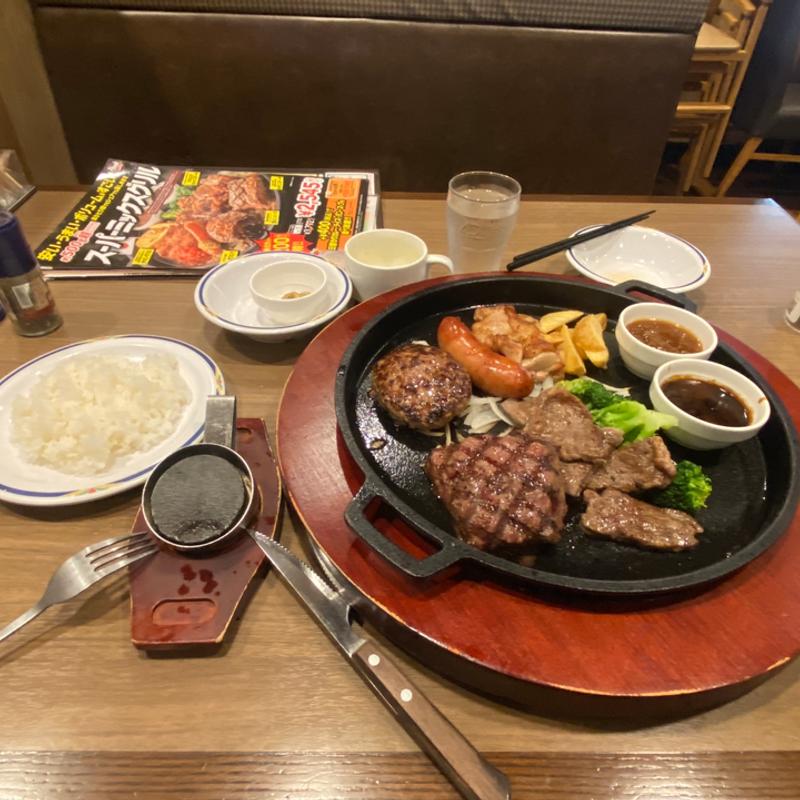 スーパーミックスグリル(ステーキガスト 堺浜寺店)