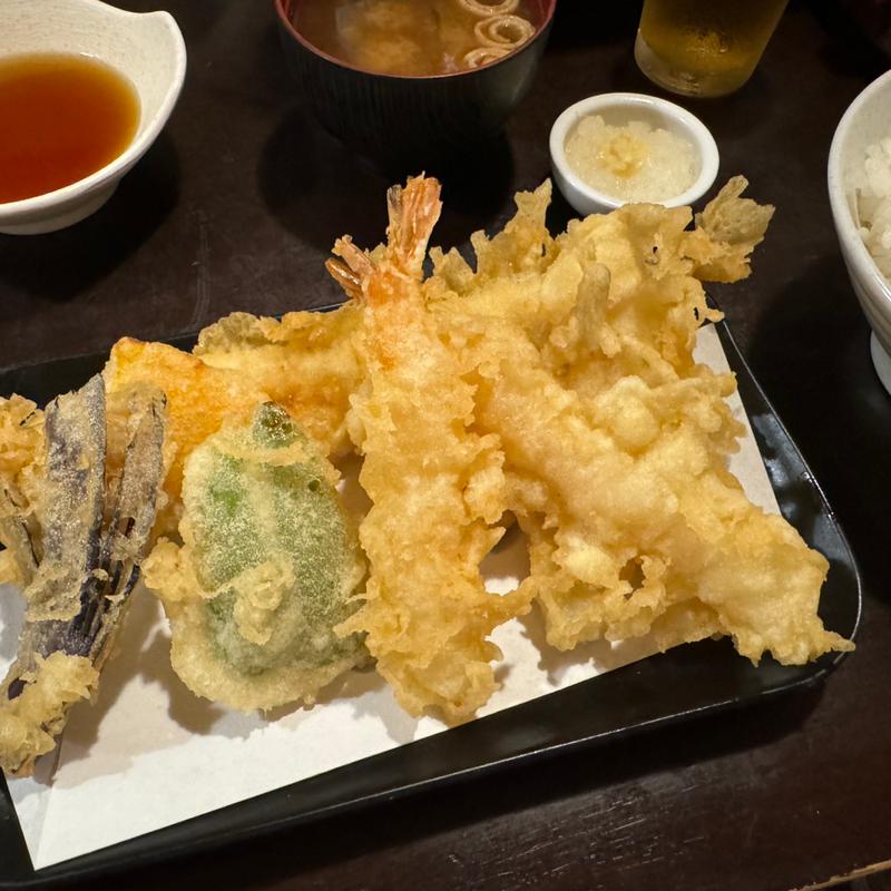 松天婦羅定食(はちまき )