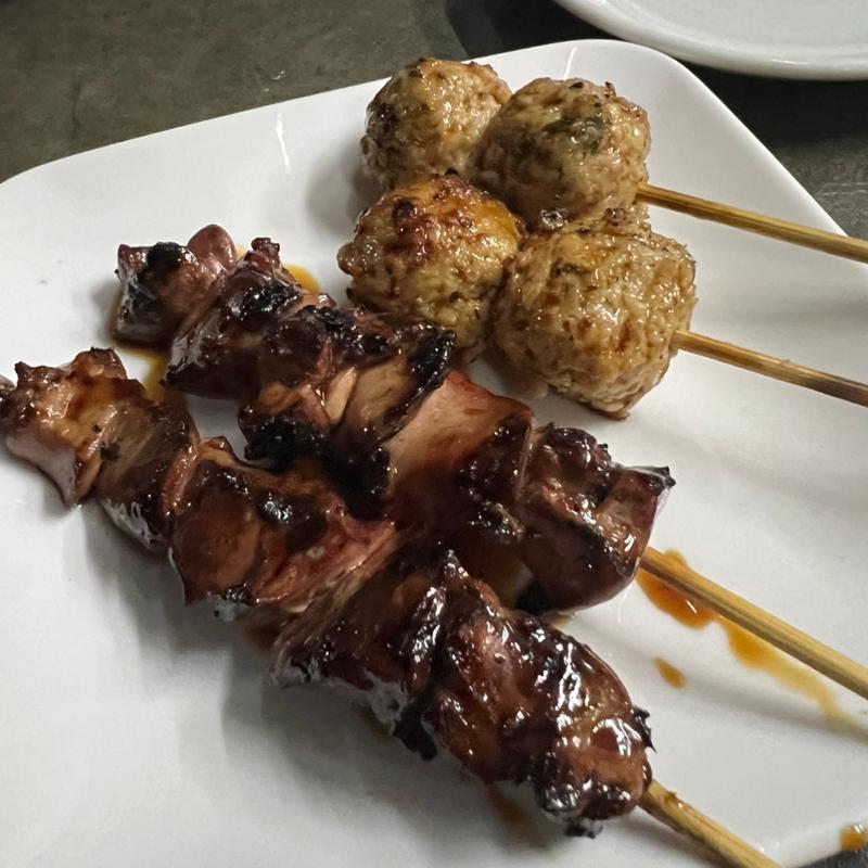 肝＋つくね(明石や)