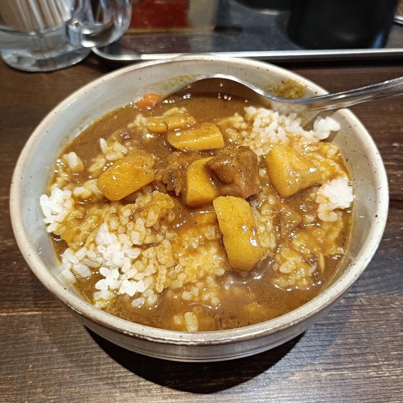 ミニカレー(横浜家系ラーメンつき家)