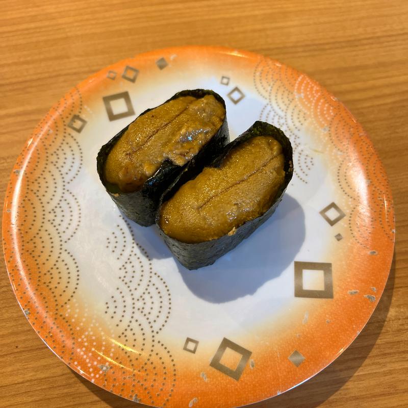 上ウニ軍艦(一心寿司 新発田城北店 （いっしんずし）)