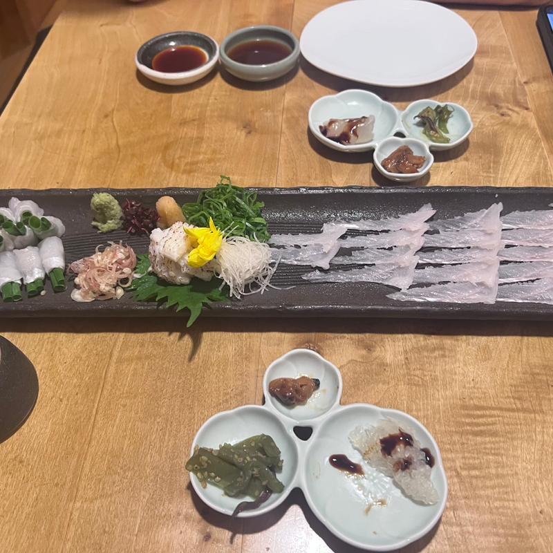 (あなご・燗酒 はかりめ)