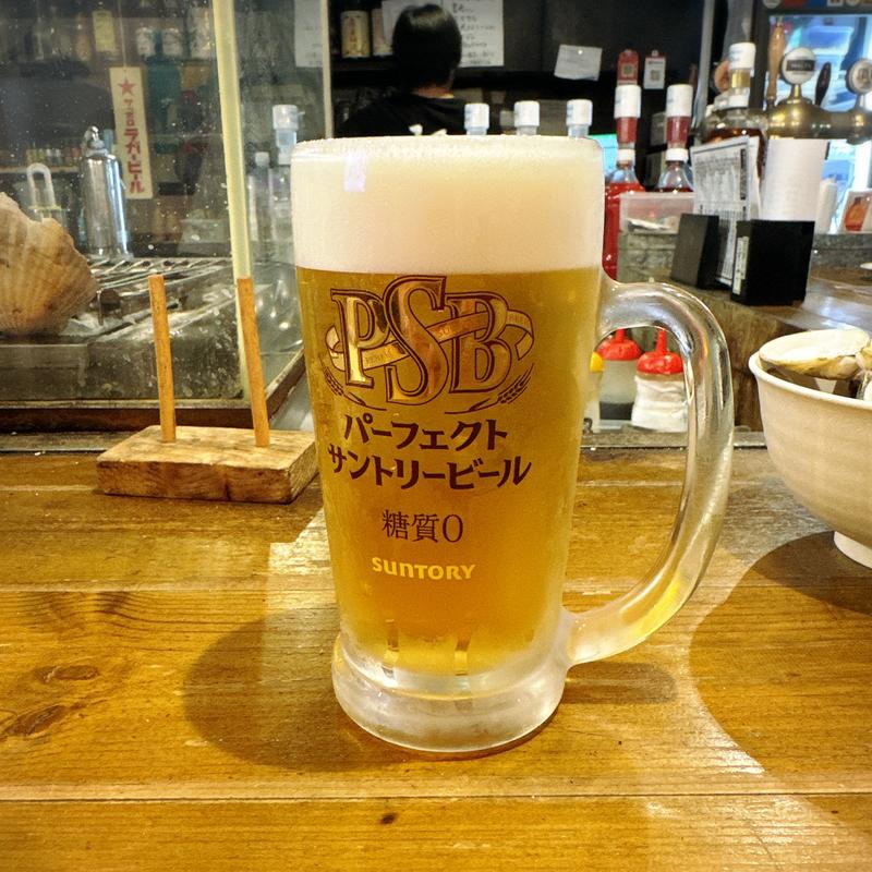 パーフェクトサントリービール(はまぐり屋串左衛門)