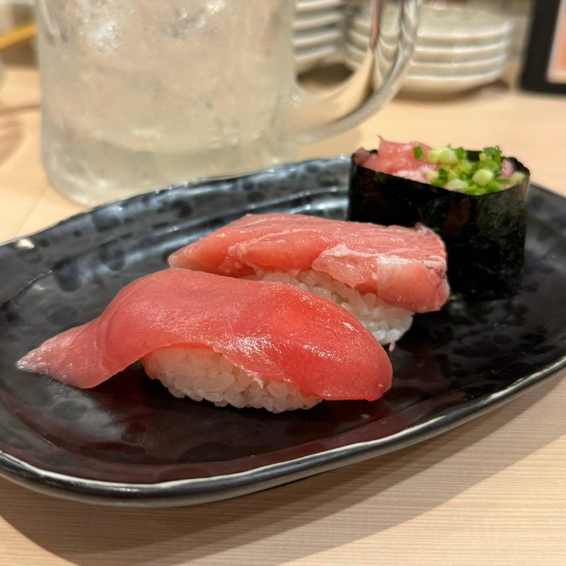 本まぐろ三点すし(大衆すし酒場 魚喜)