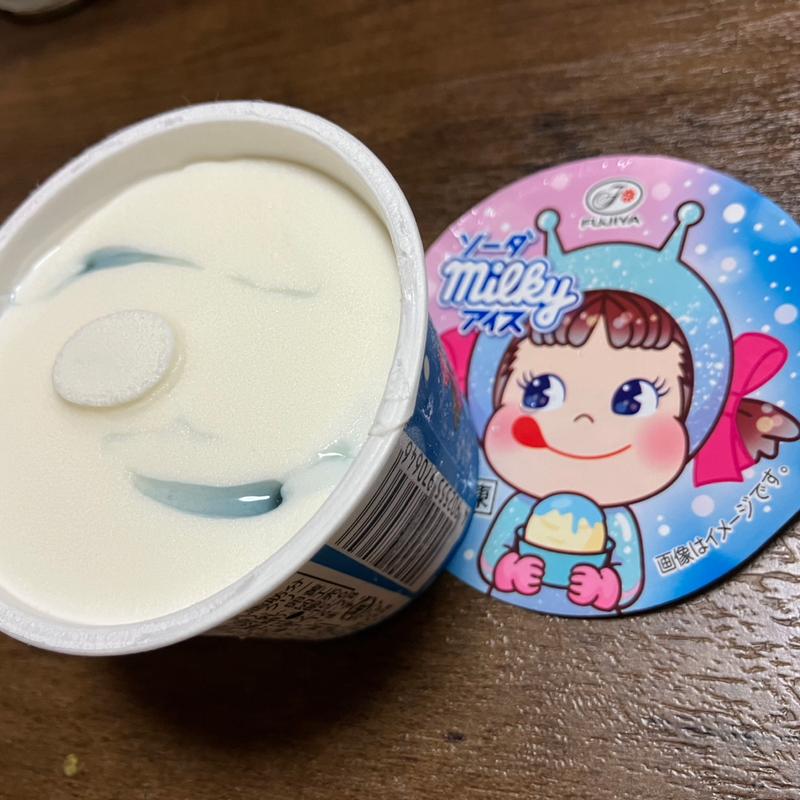 ミルキーソーダアイス(FUJIYA KOBE(不二家) 南海天下茶屋店)