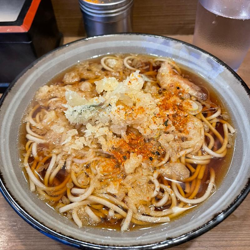 たぬきそば(そば処 かめや 神田東口店)