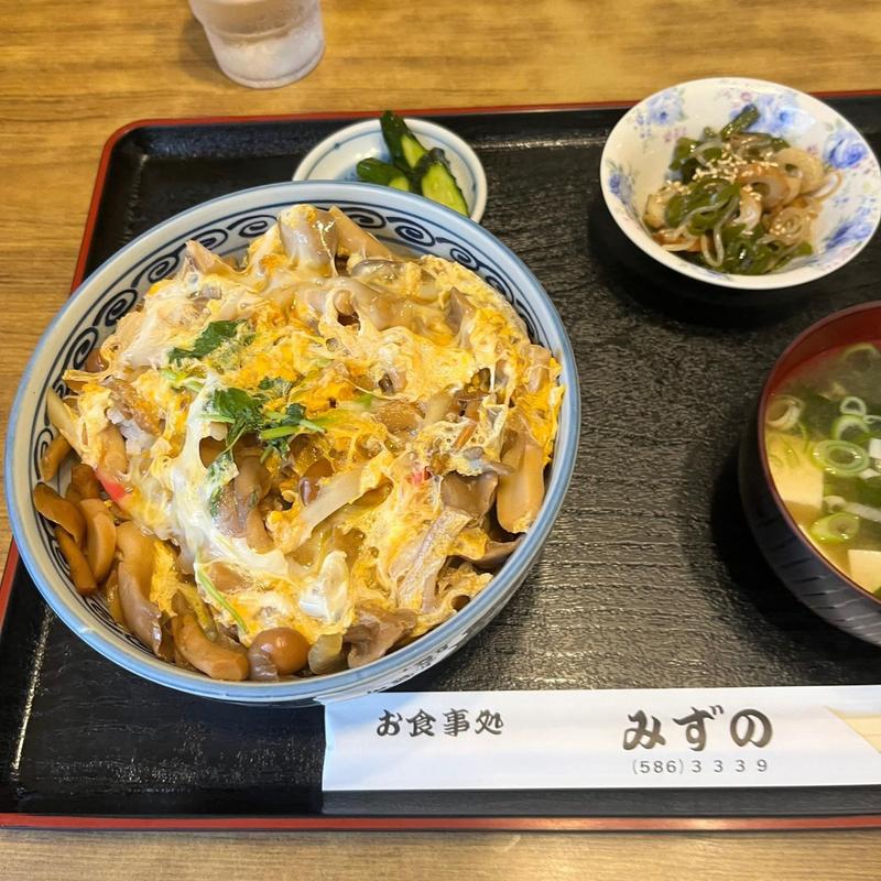 きのこ丼 大盛(お食事処みずの)