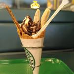 チョコバナナシルクソフトクリーム