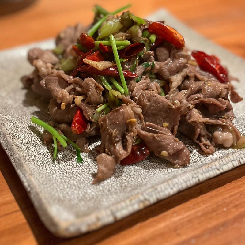 ラムクミン炒め(チャイニーズバー シャラ)