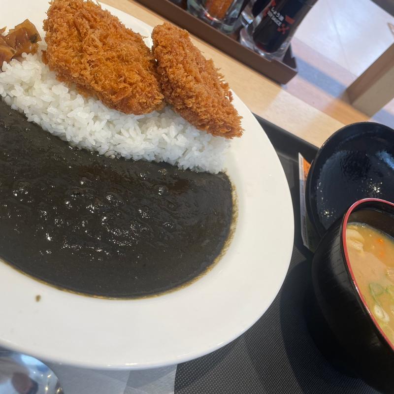ヒレかつ黒カレー(豚汁セット)(松のや 伊川谷店)