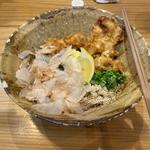 鶏天ぶっかけ(花がつお by花菜)