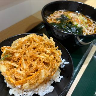 ミニかき揚げ丼セット(名代 箱根そば 下北沢店)