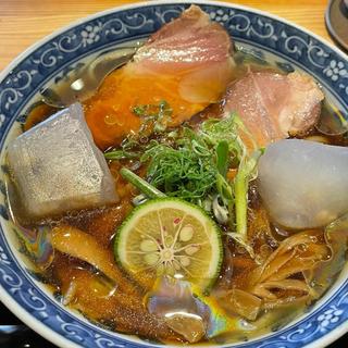 大葉と浅利氷の冷やし醤油らぁめん(麺屋夢風)