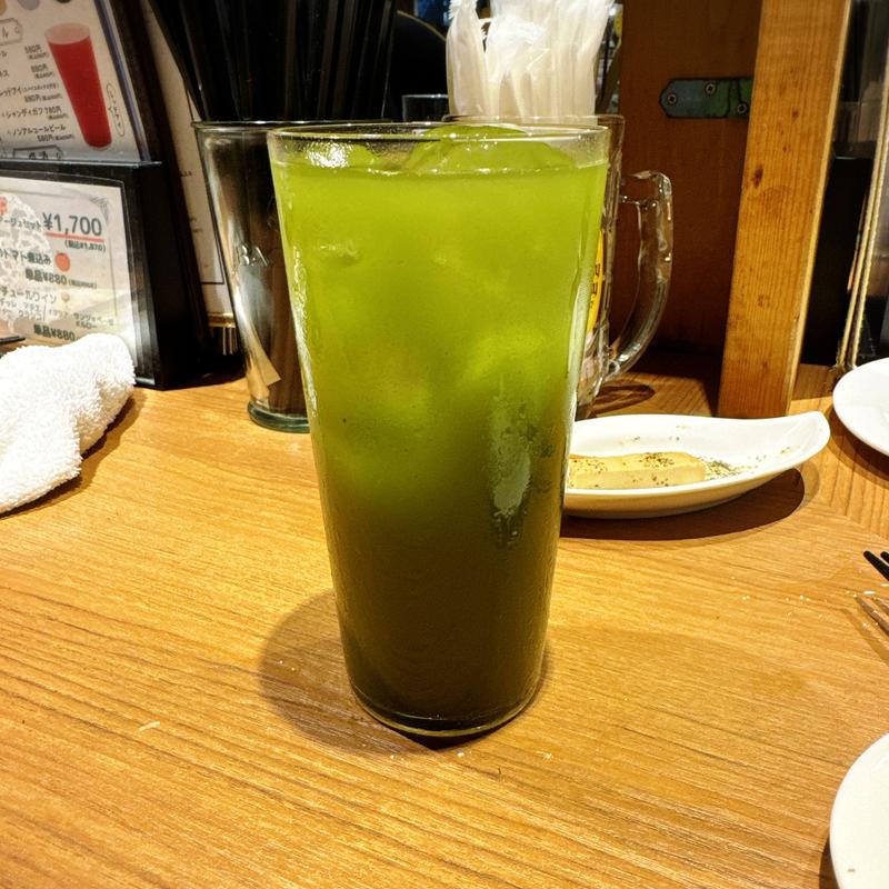 緑茶ハイ(鉄板バル SOURCE （ソース）)