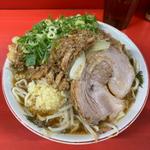 ラーメン半分 全マシ＋九条ネギ