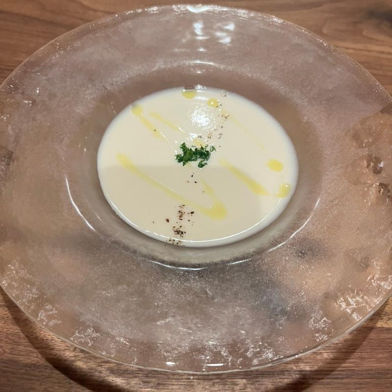 とうもろこしの冷たいスープ(sperare)