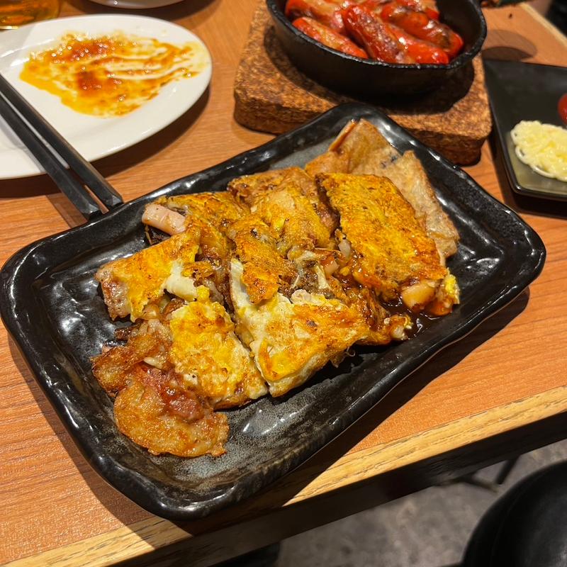 関西風イカ焼き(鉄板バル SOURCE （ソース）)