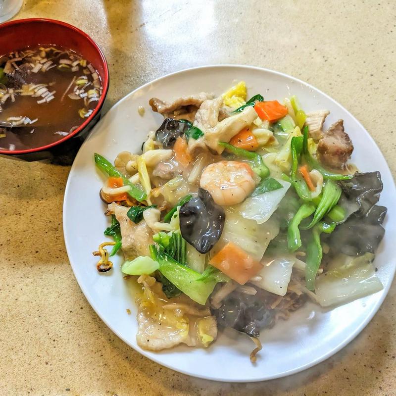 五目塩焼きそば 大盛(中華徳大 （ちゅうかとくだい）)