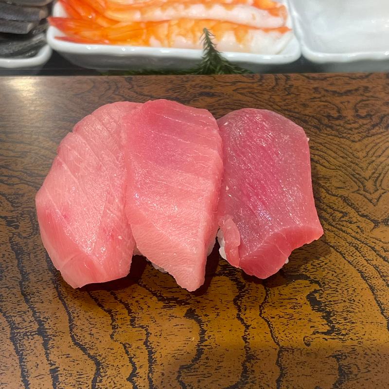 まぐろ3貫(立喰い寿し すしつね 東武池袋店)