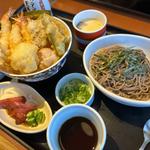 鱧と海老と夏野菜の天丼御膳(和食さと 姫路南店)