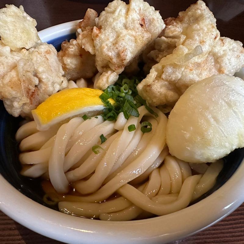 塩麹かしわ天うどん(うどん 香蔵)