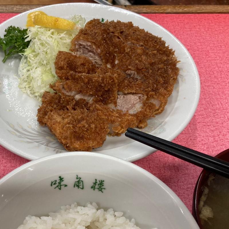 ロースかつ定食(中華・とんかつ 味角樓)