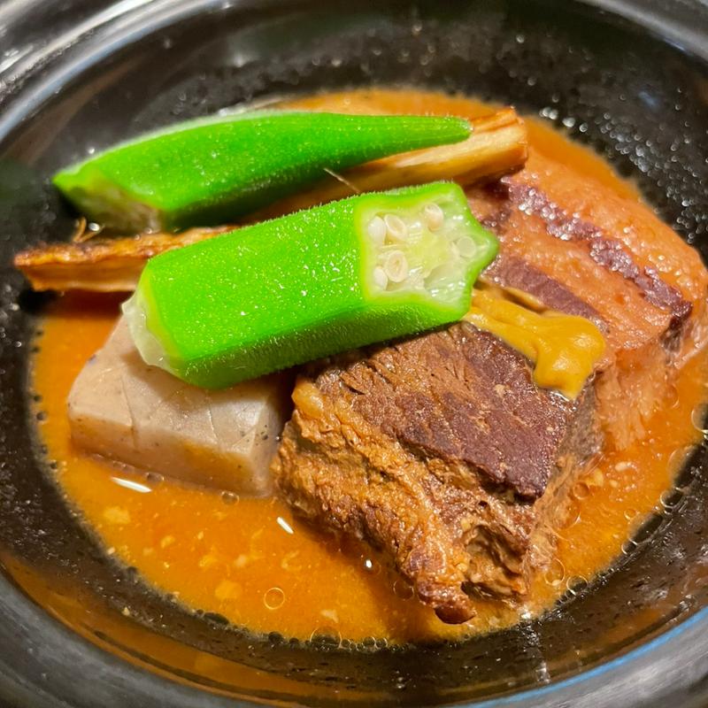 鹿児島黒豚バラ豚骨煮(指宿温泉 ホテル翔月)