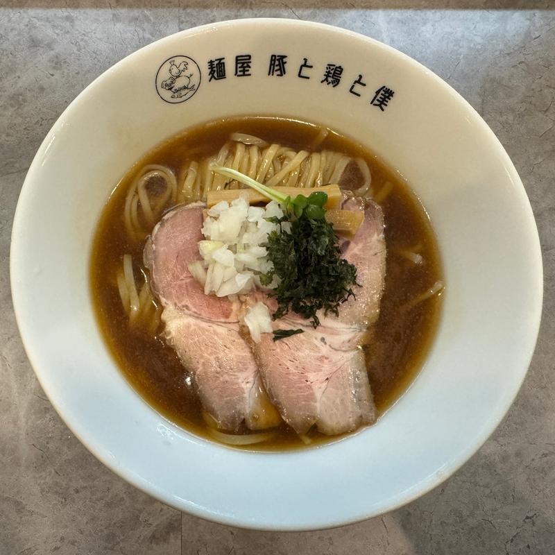 木桶醤油と阿波尾鶏の冷やしラーメン(麺屋豚と鶏と僕)