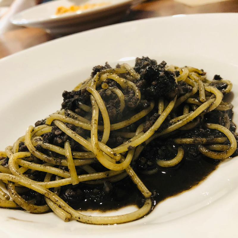 イカスミスパゲッティ_ランチセットC(OSTERIA ANIKA (オステリアアニカ))