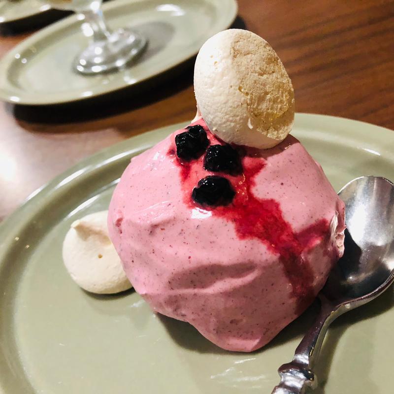 ブルーベリーのカスタードケーキ_ランチセットC(OSTERIA ANIKA (オステリアアニカ))