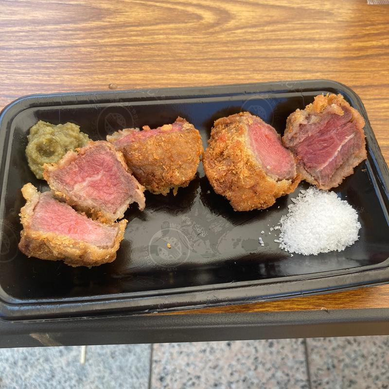 牛カツ(玉川精肉店)