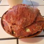 味付け牛肉