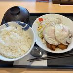 チャーシューエッグ定食