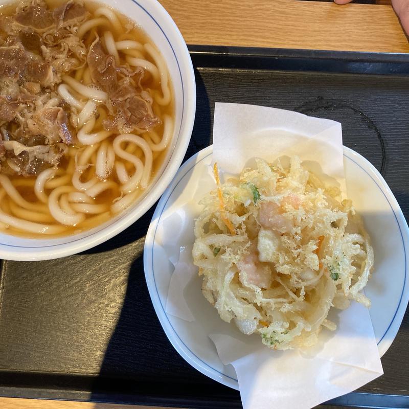 肉かき揚げうどん(ウエスト 筑後店)