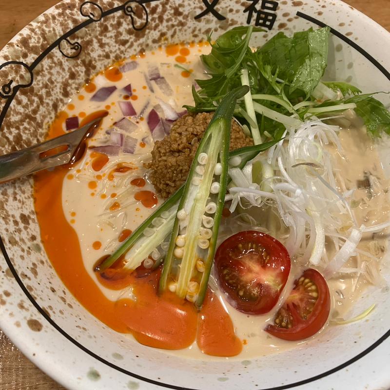 冷やし味噌豆乳担々麺(博多 文福)