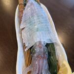 イカの活造り(海鮮食堂 博多まかない屋)