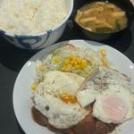 柔厚炙りチャーシューエッグ定食2枚盛