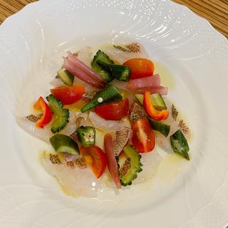 鳴門産天然鯛のカルパッチョ(Gemma（ジェンマ）)