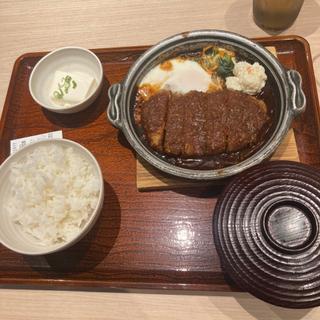 味噌カツ煮定食(やよい軒 高砂店)