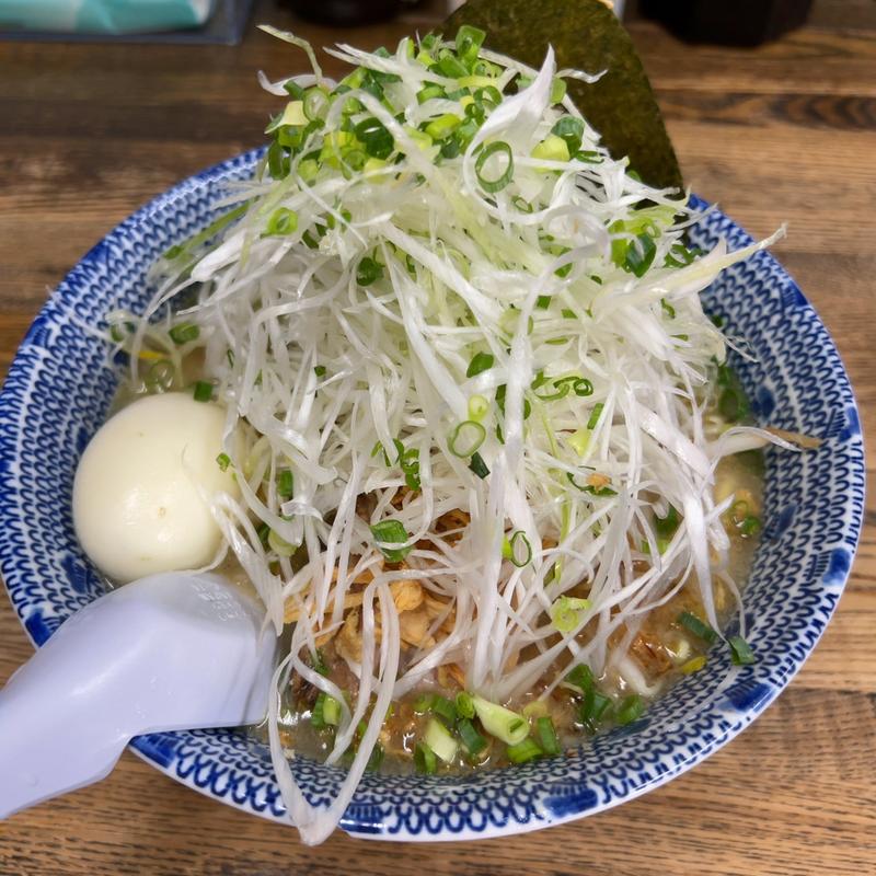 塩らあめん ネギ 半熟玉子(らあめん 葫(にんにく))