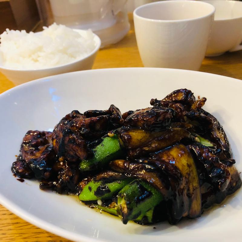 豚となすの甘味噌炒め(家常菜 博朱)