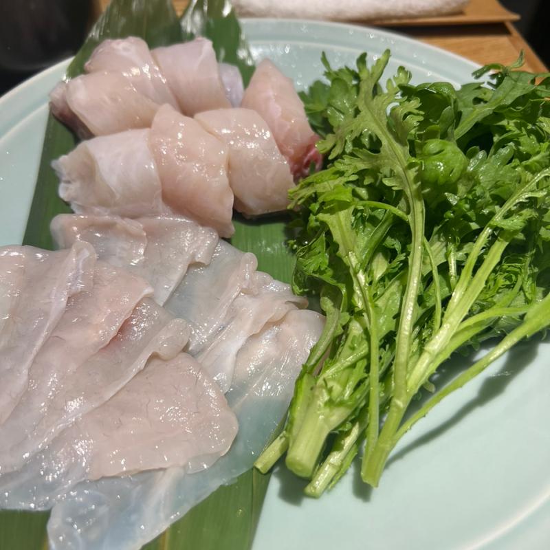 ふぐぶつ切り＋焼きしゃぶ身(玄品 大宮)