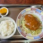 四川風冷やし中華(辛口) 白飯(中)