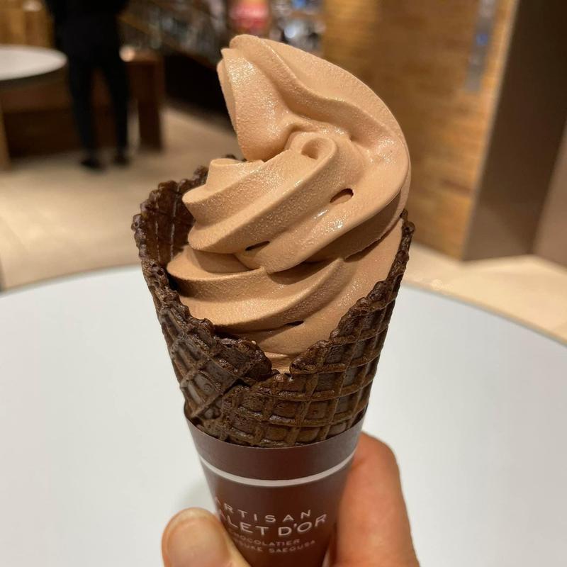チョコのソフトクリーム(ショコラティエ パレ ド オール 東京)