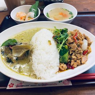 タイダブルカレーセット(インド・タイ料理レストラン 絆)