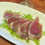 カツオカルパッチョ(Wine Stand Basil)